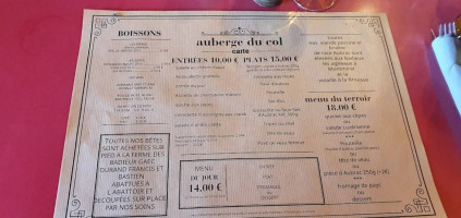 Auberge Du Col De Montmirat food