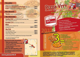 Pizza Vitt menu