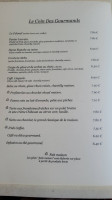 Le Petit Gourmandin menu