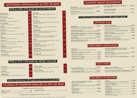 Sicilia menu