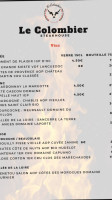 Le Colombier Steakhouse menu