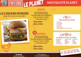 Friterie Le Planet menu