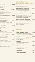 Bistro Mavrommatis Passy menu