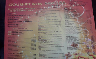 Asiatique Gourmet Wok menu