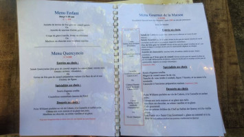 Le Gourmet Quercynois menu