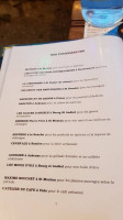 La Robe Rouge menu