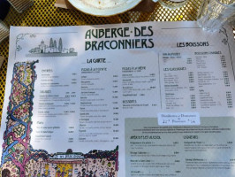 L'auberge De Braconniers menu