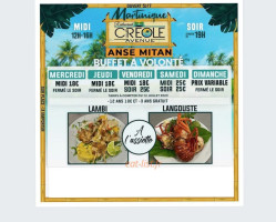 Creole Avenue menu