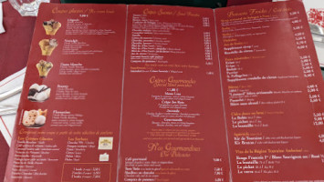 Terrasse Renaissance menu