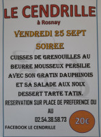 Le Cendrille Rosnay food