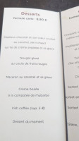 La Licorne menu