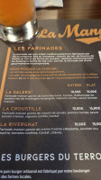 La Mangoune menu