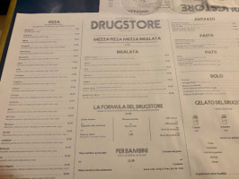 Pizzeria Du Drugstore menu
