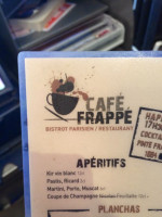 Cafe Frappe menu