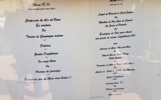 La Grignotiere menu