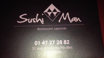 Sushi Man menu