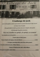 Table D'alphonse menu