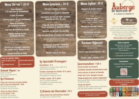 Auberge De Buffard menu