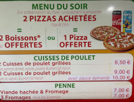 Pizza Petit Prince menu