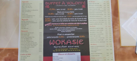 Wokasie menu