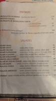 Le Florentin menu