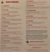 Camion Pizza La Boulega menu