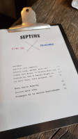 Septime menu