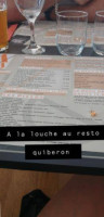 A La Louche Quiberon menu