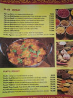 Shiva Indien menu