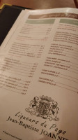 Aux Baguettes D'or menu