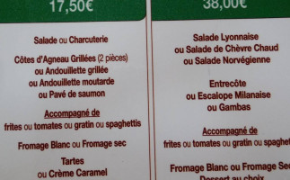 Pizzeria Sauveur menu