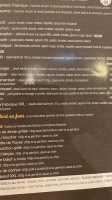 La Fabrique menu