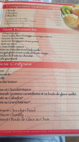 Cap Nord menu