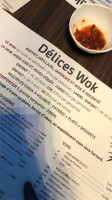 Delices Wok menu