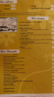 Le Cabri menu