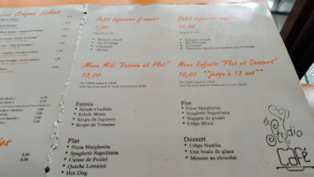 Le Studio Cafe menu