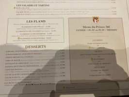 King Ludwig's Castle menu