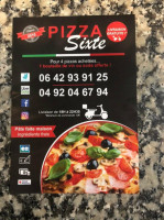 Sixte pizza food