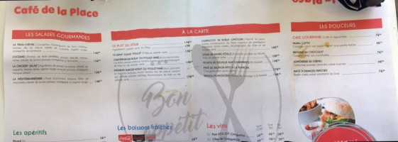 Café De La Place menu