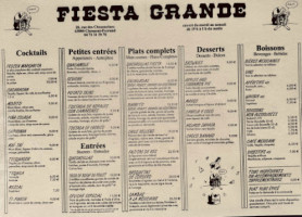 Fiesta Grande menu