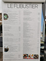 Le Flibustier menu