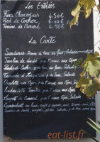 La Conserverie menu