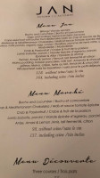 JAN menu