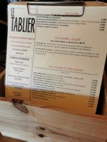 Le Tablier menu
