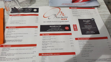 Le Marbella menu