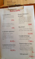 Le Bec Figue menu