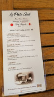 Plein Sud menu