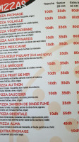 Alma Pizzeria menu