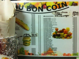 Au Bon Coin menu