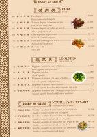 Fleurs de Mai menu